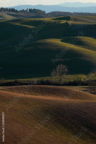 Typical landscape of Tuscany hills, Italy