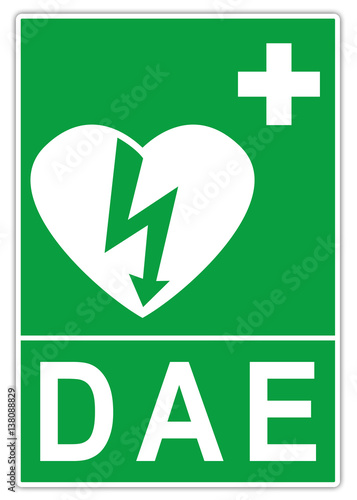 Panneau : défibrillateur