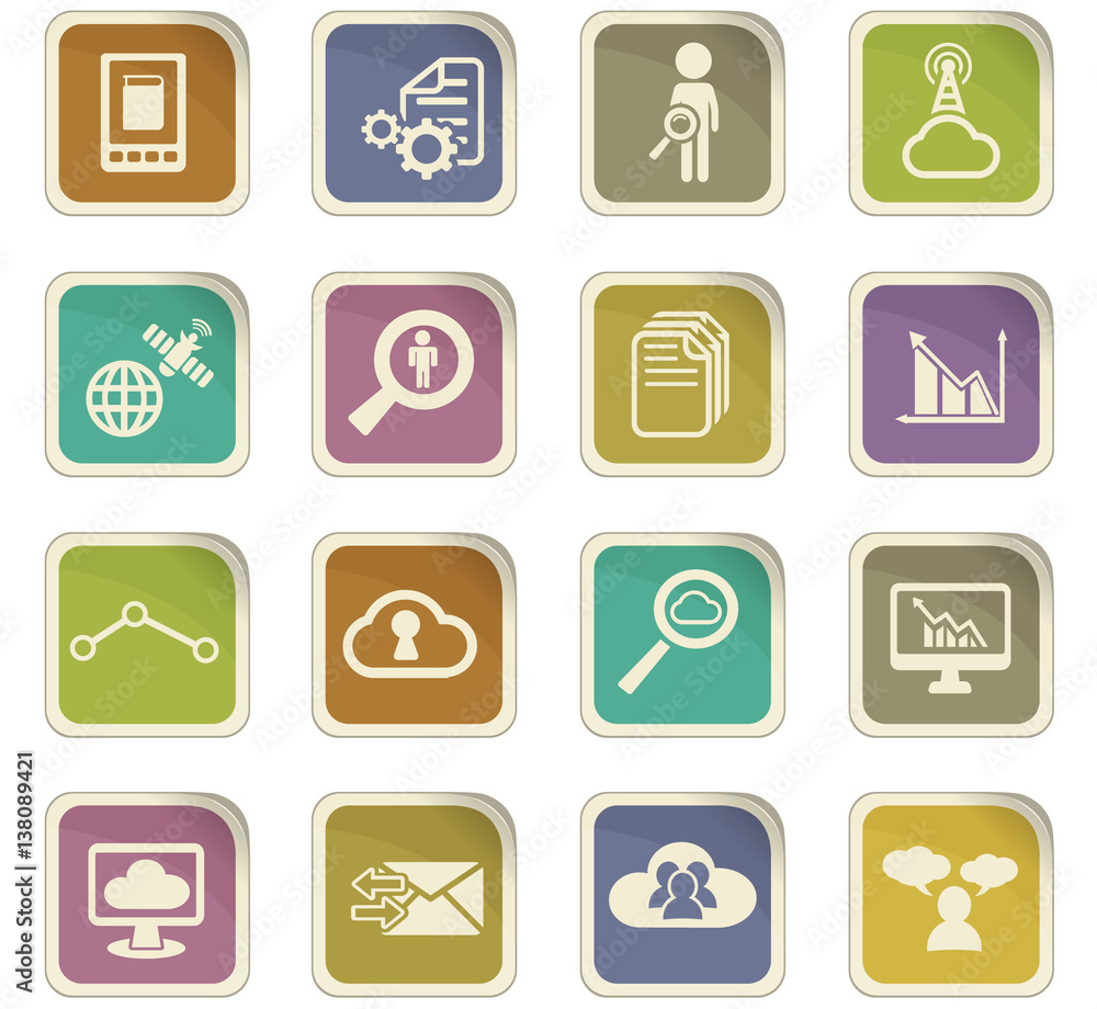 data analytic icon set data analytic icon set