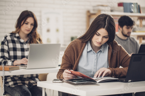 High School Student at Classroom