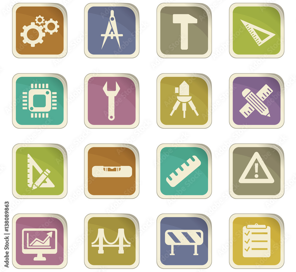 engineering icon set engineering icon set
