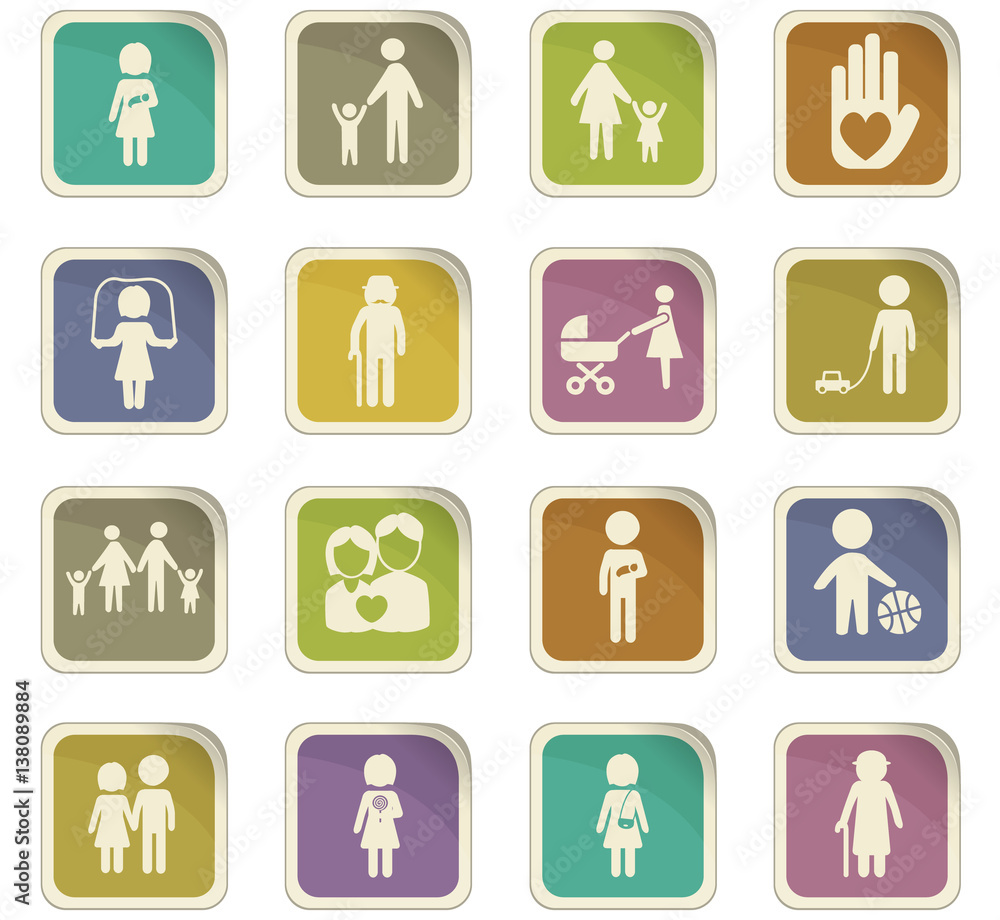 family icon set family icon set