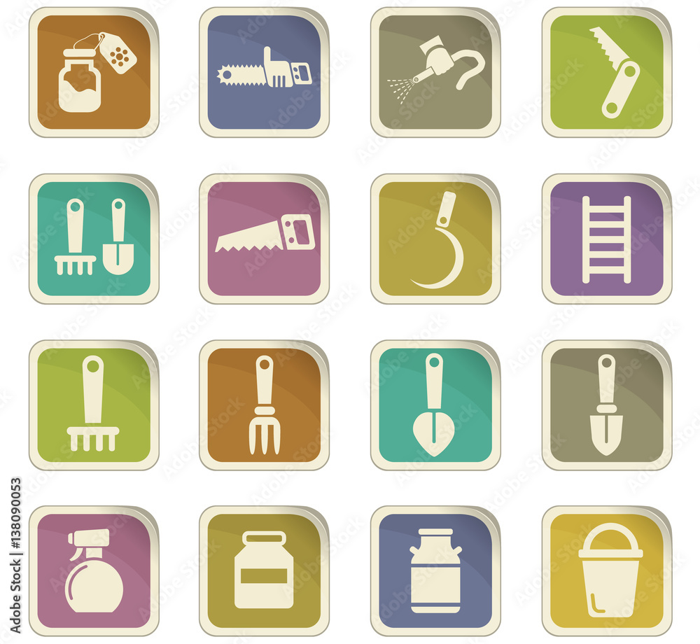 garden tools icon set garden tools icon set