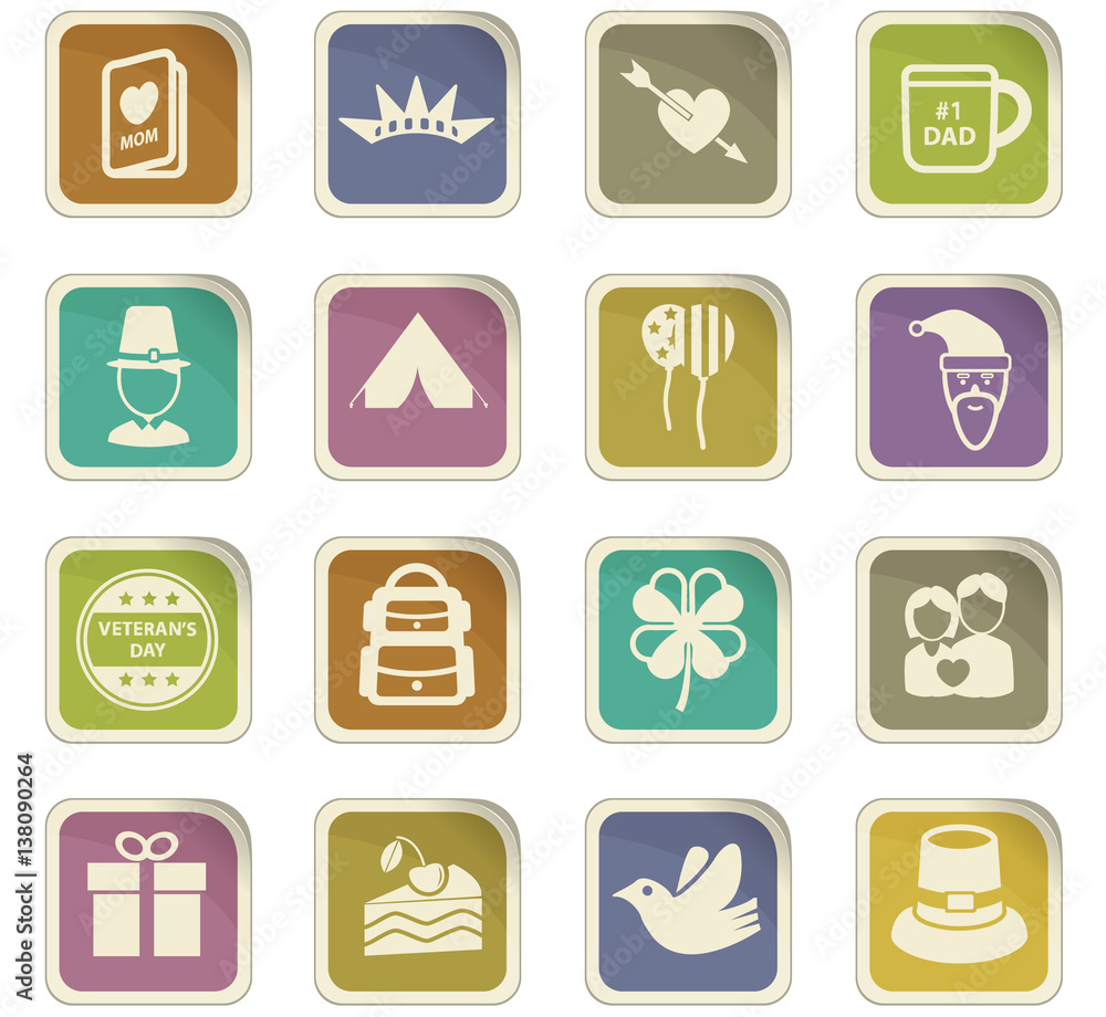 holidays icon set holidays icon set