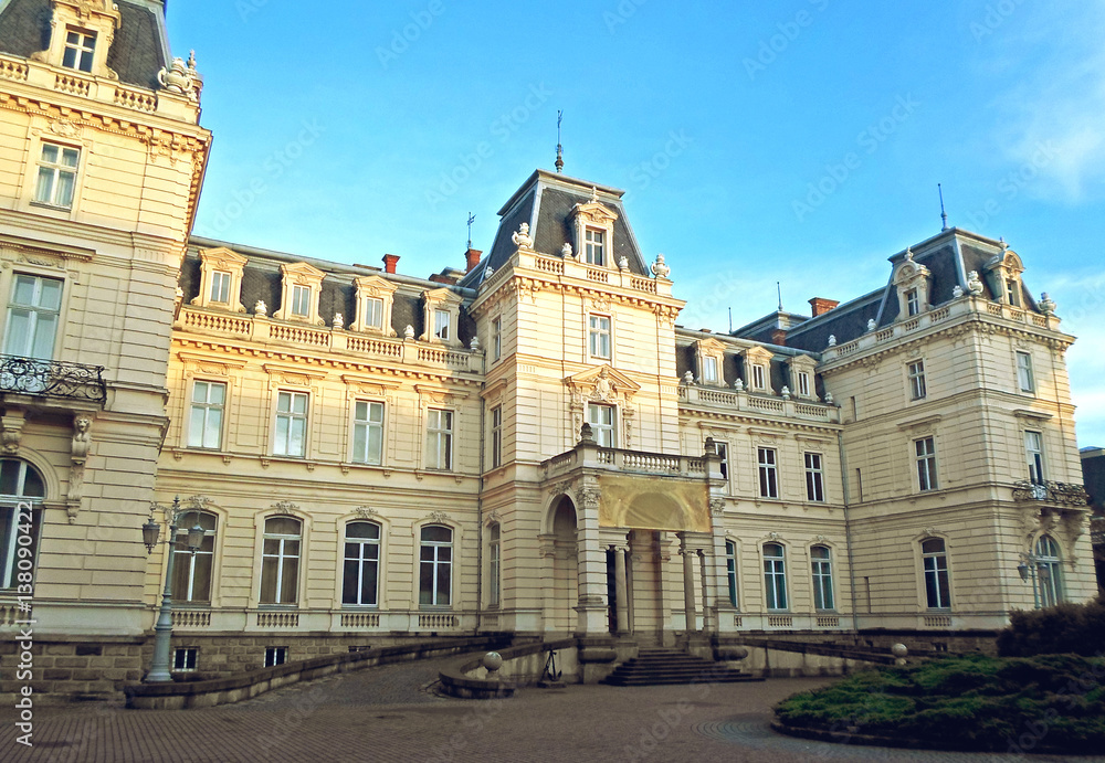 The Potocki Palace in Lviv, Ukraine - May 2016