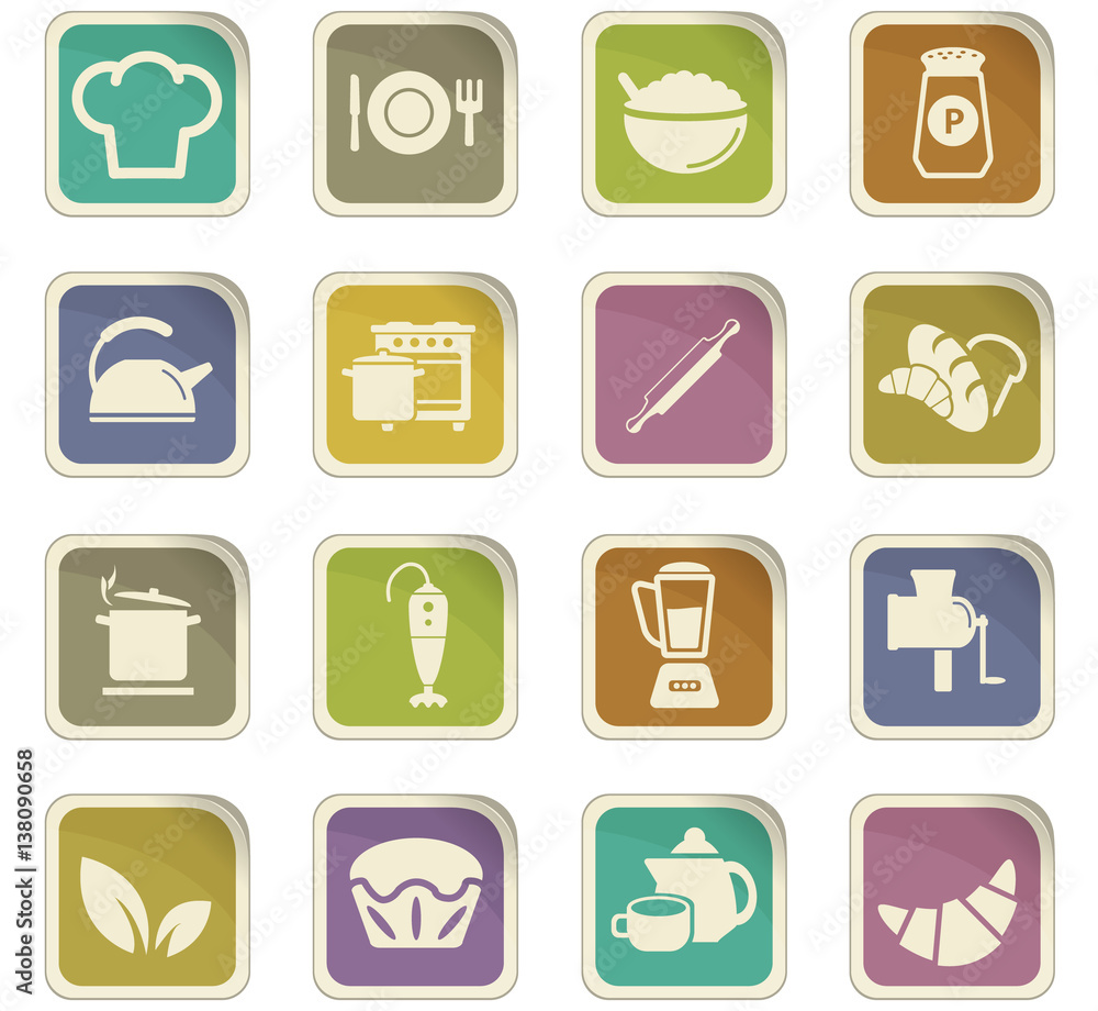 kitchen icon set kitchen icon set