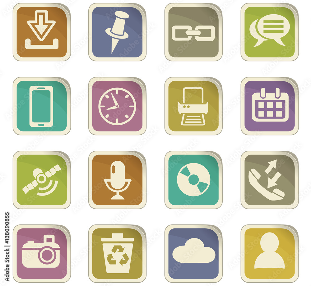 media icon set media icon set