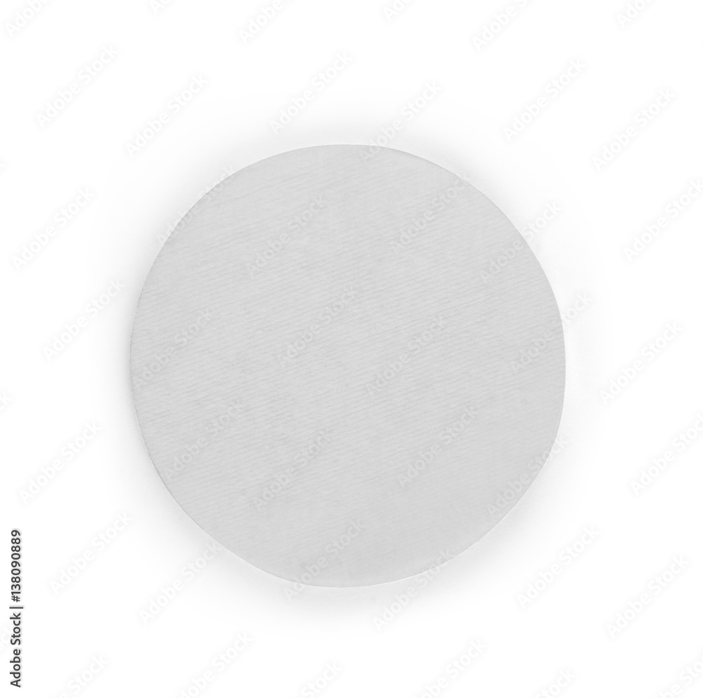 make up cotton pad stack pack isolated on background make up cotton pad stack pack isolated on background
