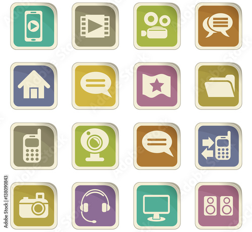 media icon set