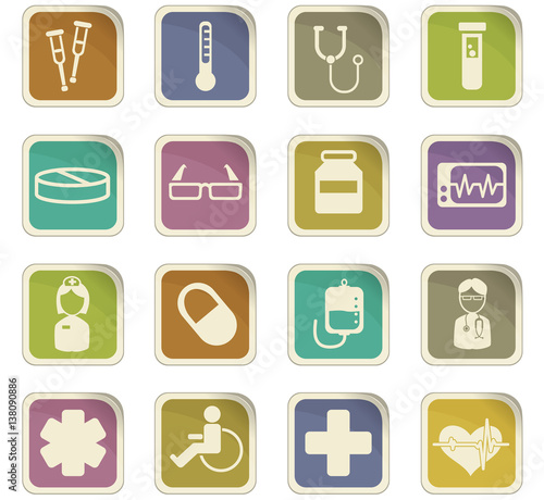 medicine icon set