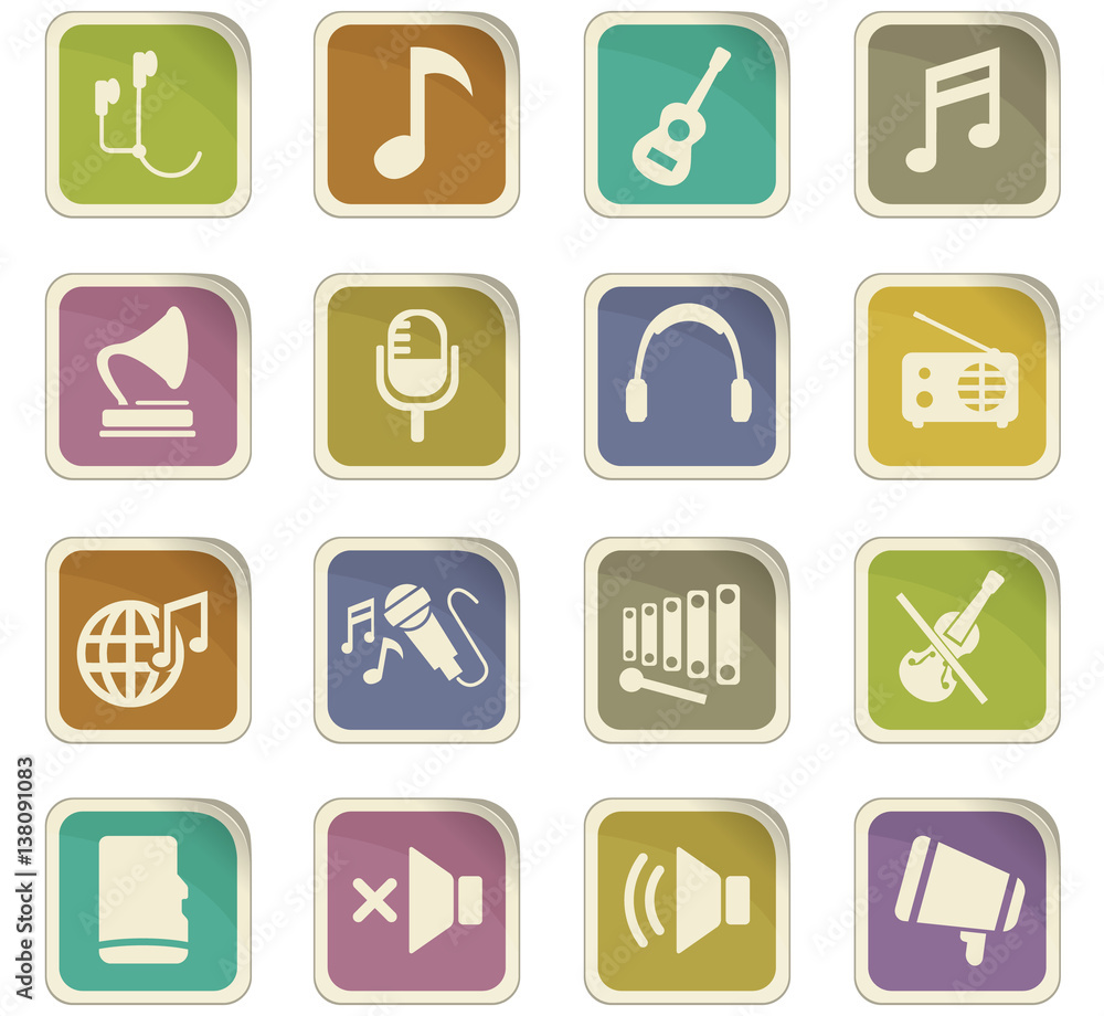 music icon set music icon set