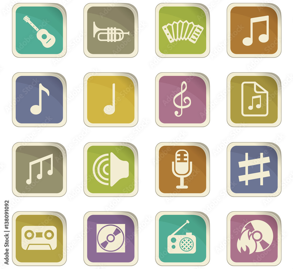 music icon set music icon set