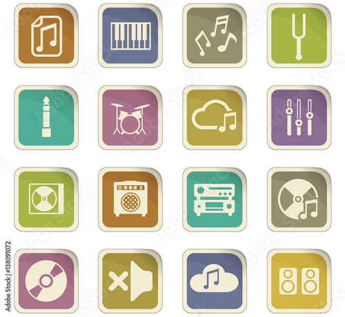 music icon set