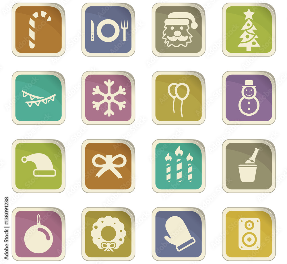 new year icon set new year icon set