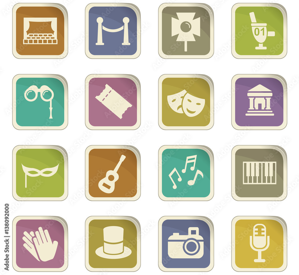 theater icon set theater icon set