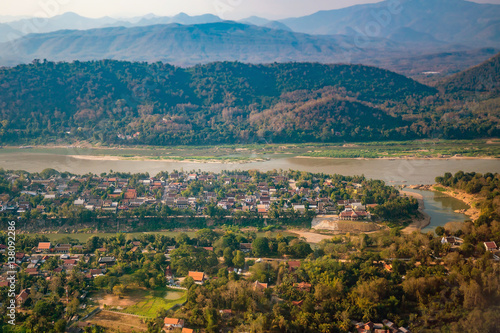 Luang Prabang skyline from top view