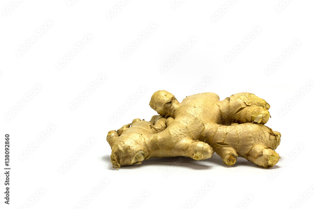 ginger on white background ginger on white background