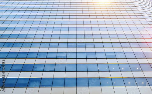 Office Building glass windows and Sunlight photo