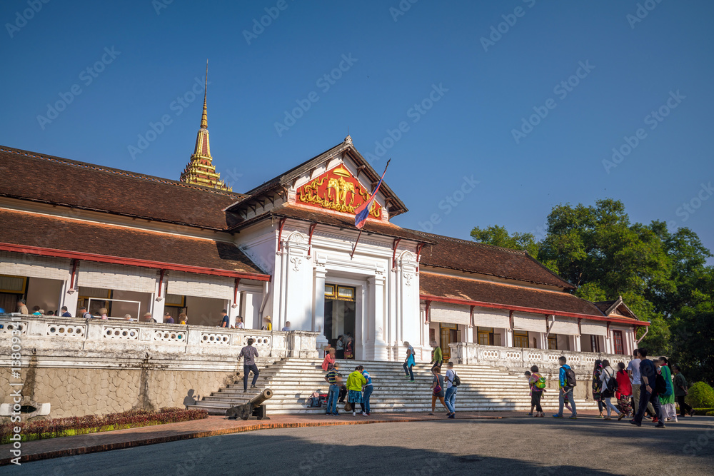Facade of royal palace in Luang Prabang