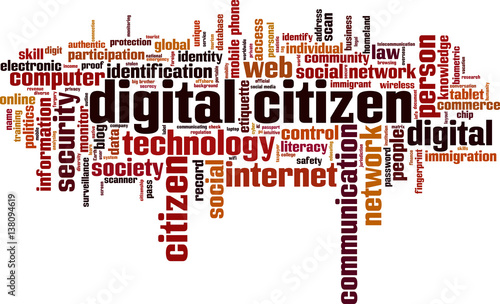 Digital citizen word cloud
