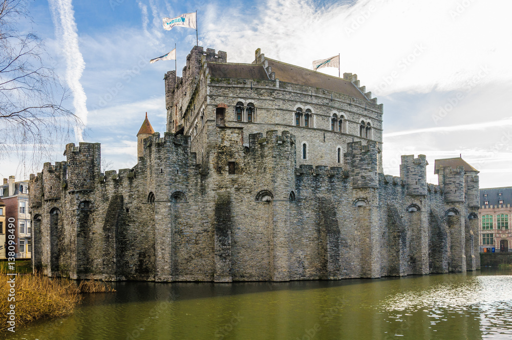 Gravensteen Castle in Ghent, Belgium