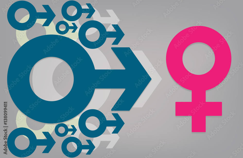 Men , Women symbol.Male , Female sign ,vector illustration sexual concept. Men , Women symbol.Male , Female sign ,vector illustration sexual concept.
