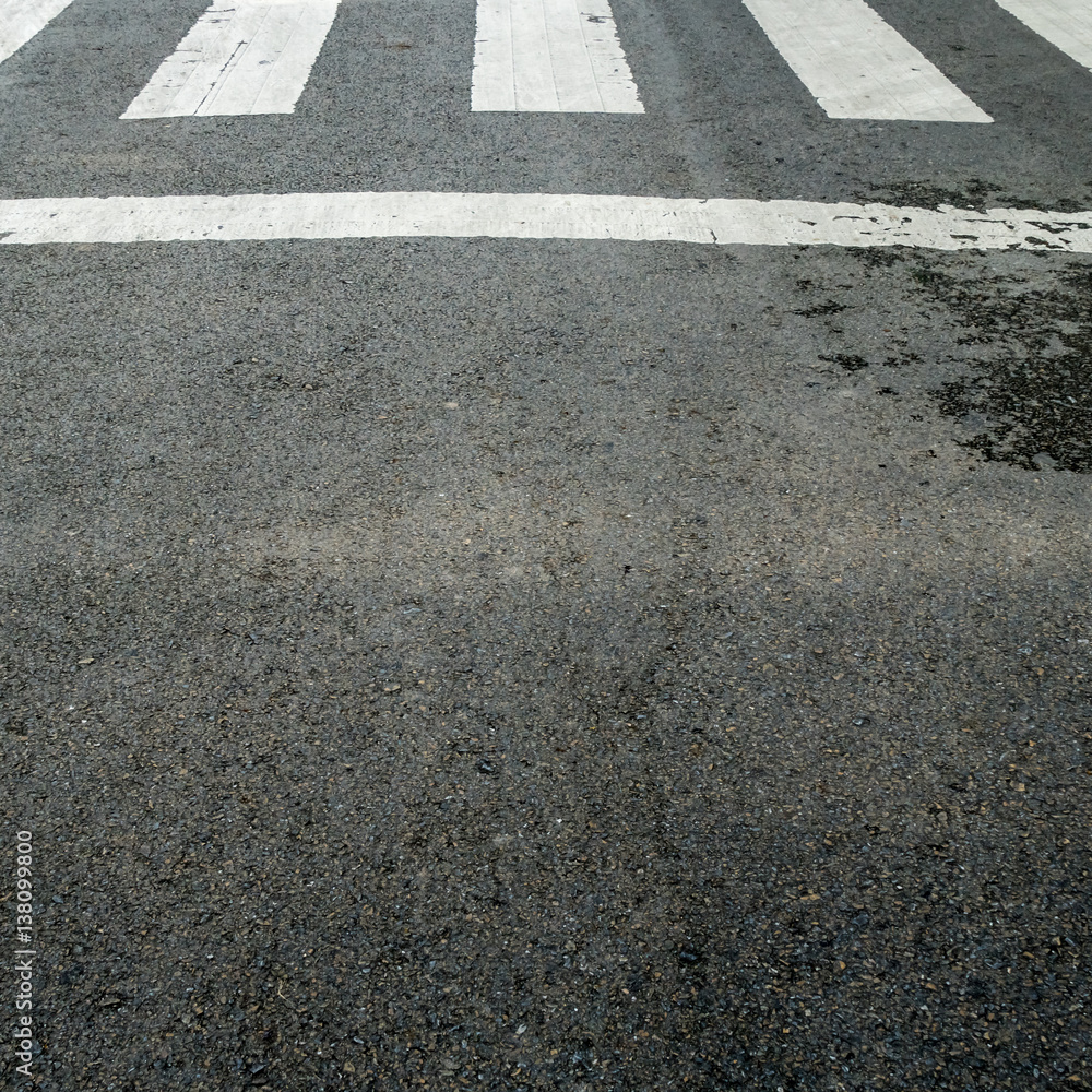 Fototapeta premium Crosswalk on asphalt road