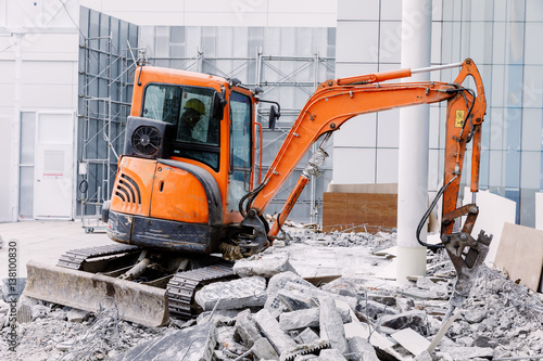 Robot Equipment is destroying the floor In construction zone