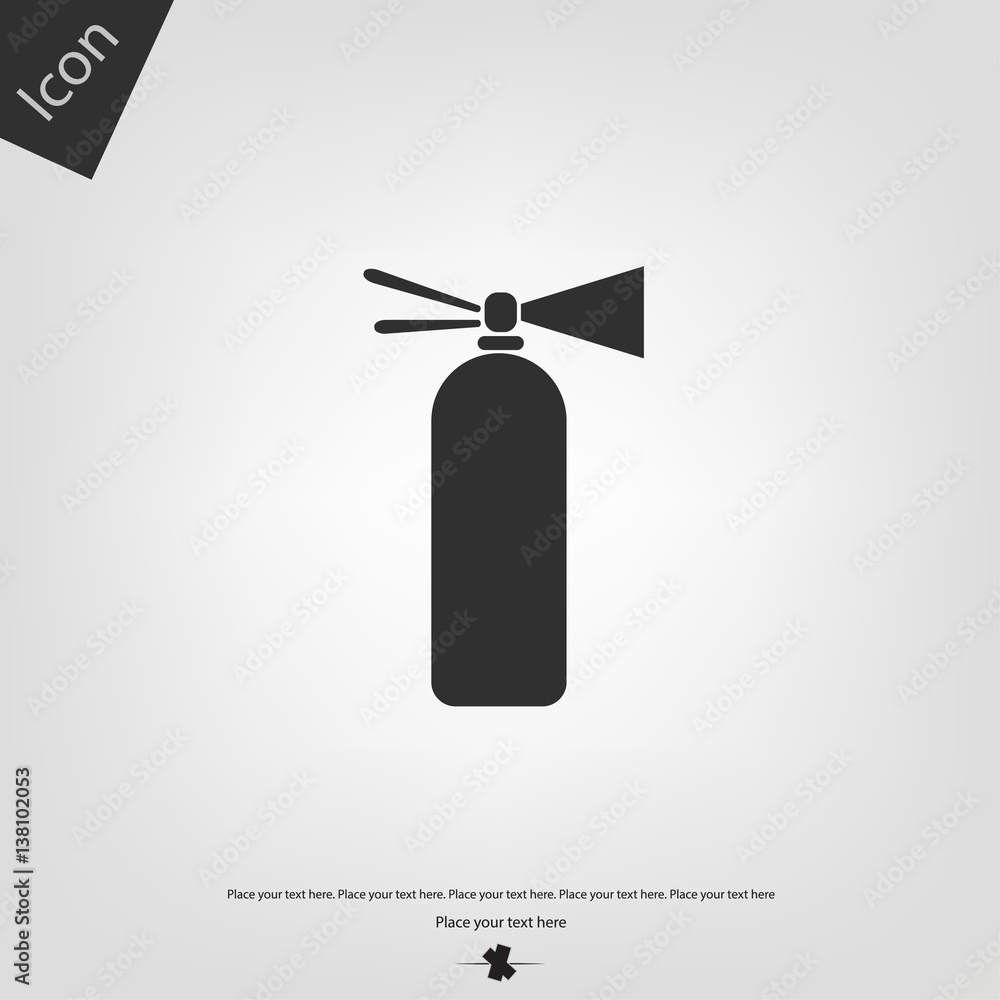 Ffire extinguisher vector icon Ffire extinguisher vector icon