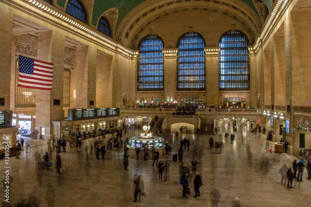 Interior of Grand Central Station in New York