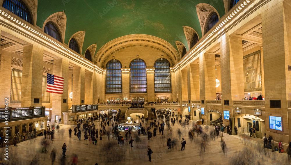 Fototapeta premium Wnętrze dworca Grand Central w Nowym Jorku