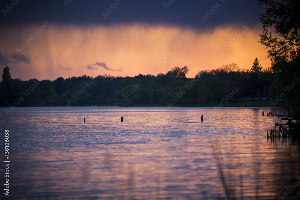 Naklejka premium On the river Ros