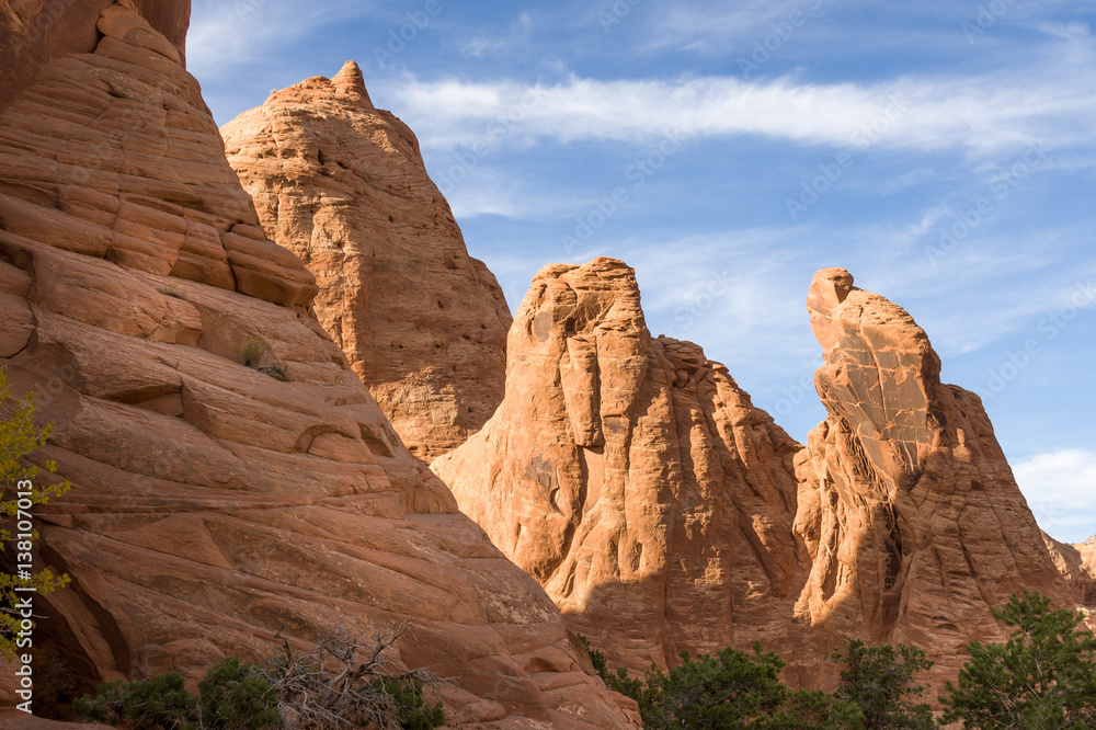 Rocks near Ken's Lake near Moab, UT, USA