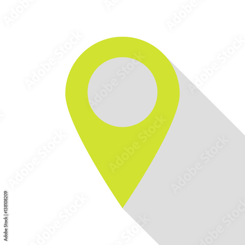 Free Download Mark pointer sign. Pear icon with flat style shadow path. - GFXLoad