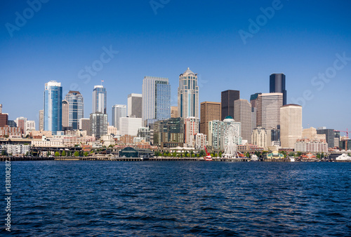 Skyline of Seattle  WA  USA