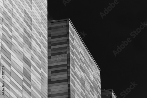 Apex Building in monochrome