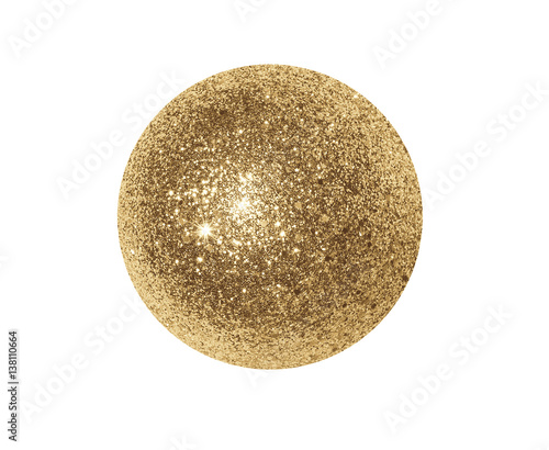 Golden shiny ball
