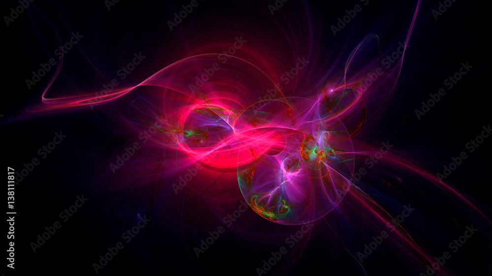 3D rendering abstract fractal light background 3D rendering abstract fractal light background