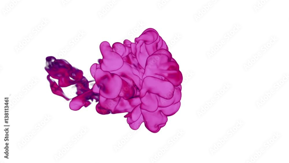 rosy Ink with alpha mask in water move in slow motion. VFX Cloud of Ink or smoke for transitions, background, overlay and effects. For alpha channel use alpha matte. 3d Ink background Ver 17 rosy Ink with alpha mask in water move in slow motion. VFX Cloud of Ink or smoke for transitions, background, overlay and effects. For alpha channel use alpha matte. 3d Ink background Ver 17