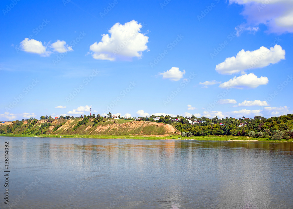 The view on the right Bank of the Oka. Nizhny Novgorod region, Russia The view on the right Bank of the Oka. Nizhny Novgorod region, Russia