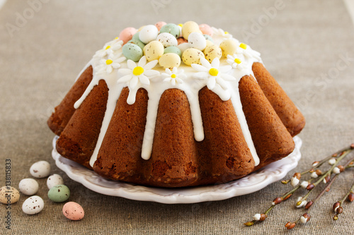 Obraz na płótnie The traditional cake for Easter. w salonie