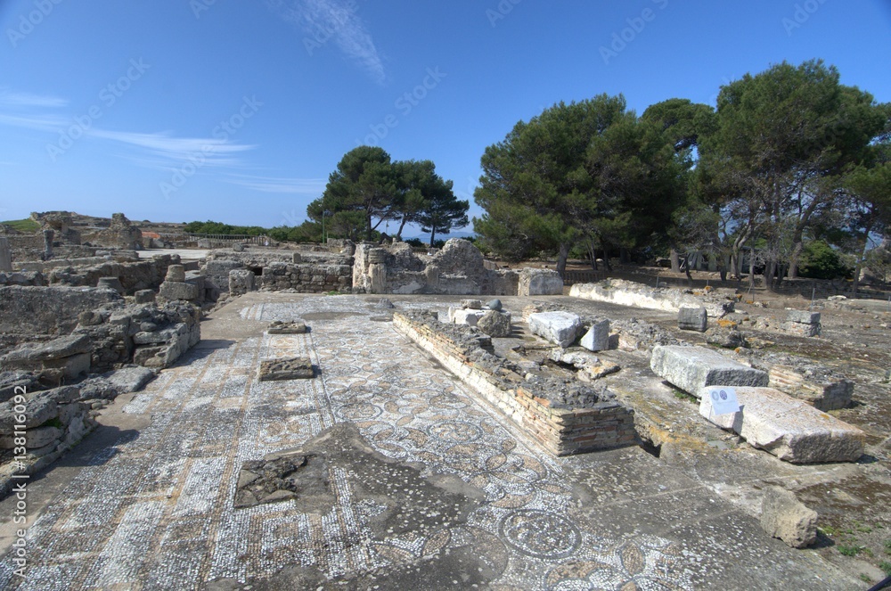 Nora, Roman city ruins in Sardinia