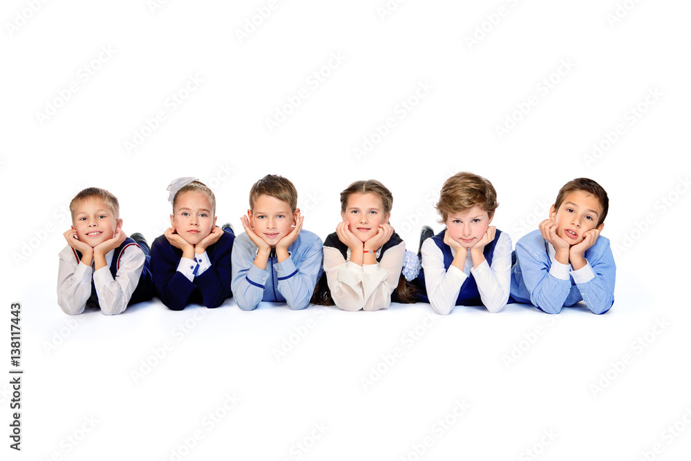 group of schoolchildren group of schoolchildren
