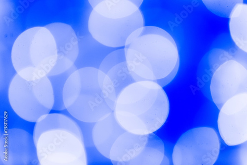 Colorful circular blue abstract bokeh background