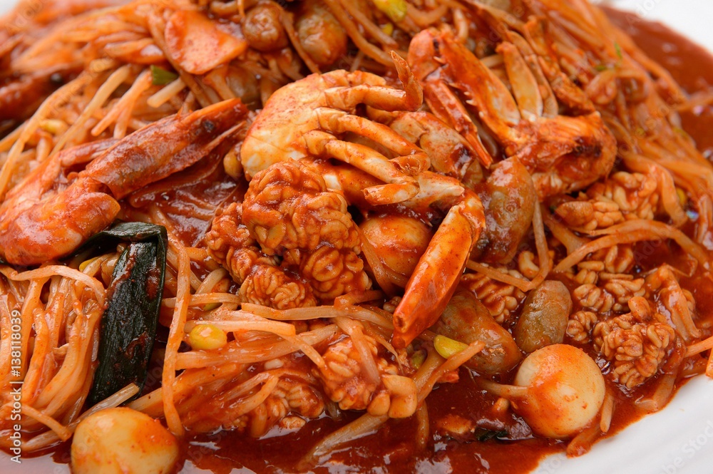 dongtae jjim. Braised Pollack. dongtae jjim. Braised Pollack.