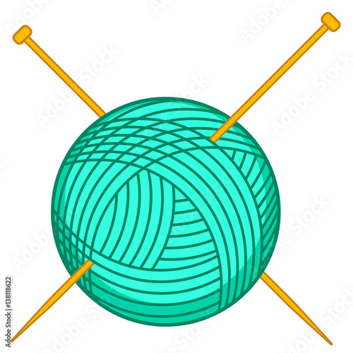 Knitting needles and skein
