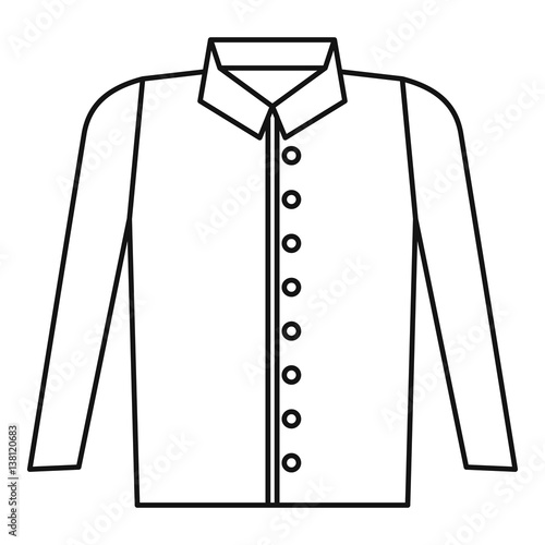 Shirt icon, outline style