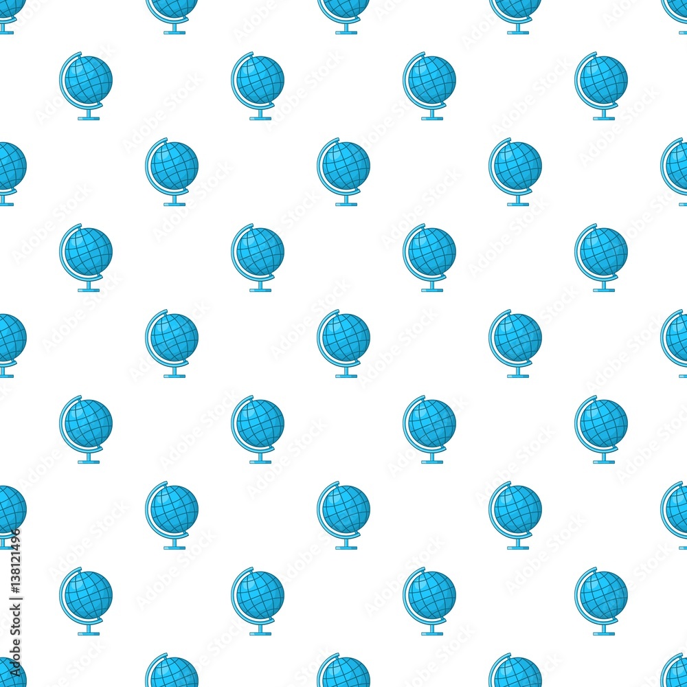Globe pattern, cartoon style Globe pattern, cartoon style