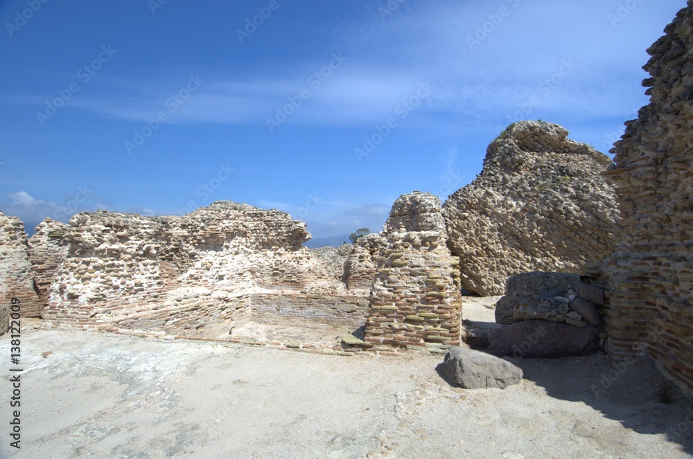 Fototapeta premium Nora, Roman city ruins in Sardinia