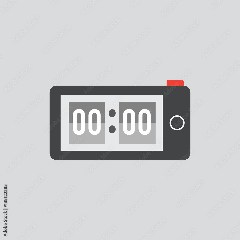 clock icon flat clock icon flat